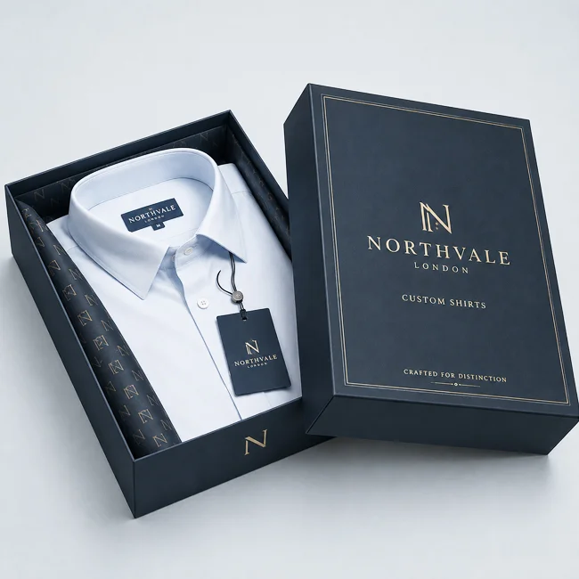 Custom Rigid Shirt Packaging Boxes
