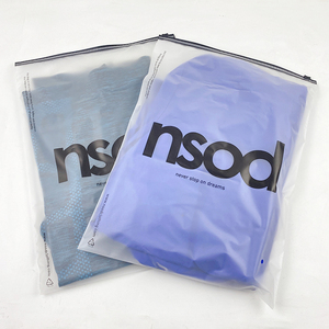 Custom White Matte Frosted Zip Seal Ziplock Plastic Bag