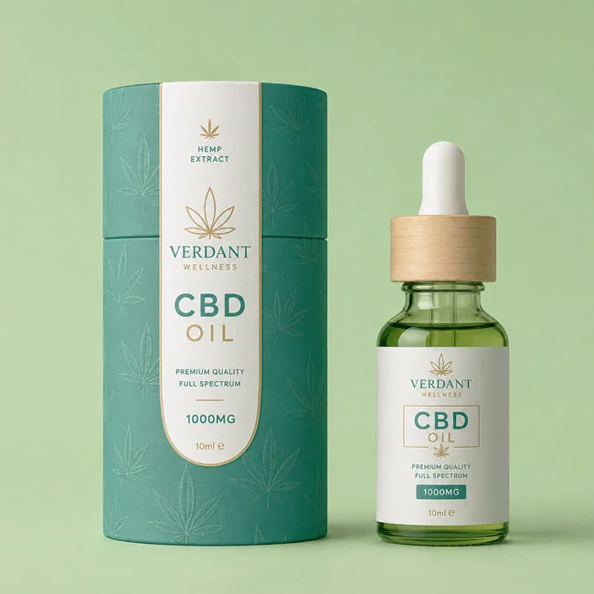CBD Oil Packaging Detail