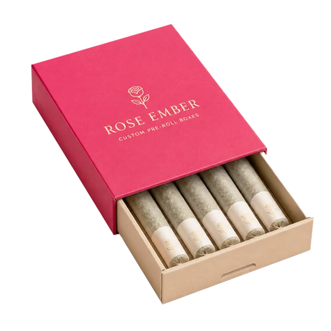 Custom Pre-Roll Rigid Slider Packaging Boxes