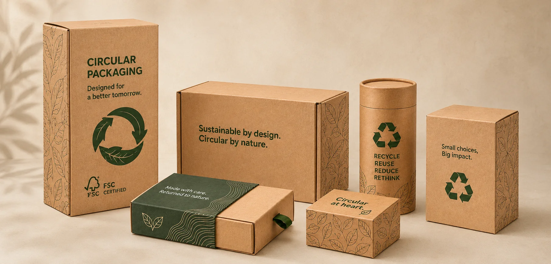 Circular Economy Recyclable Rigid Box Packaging